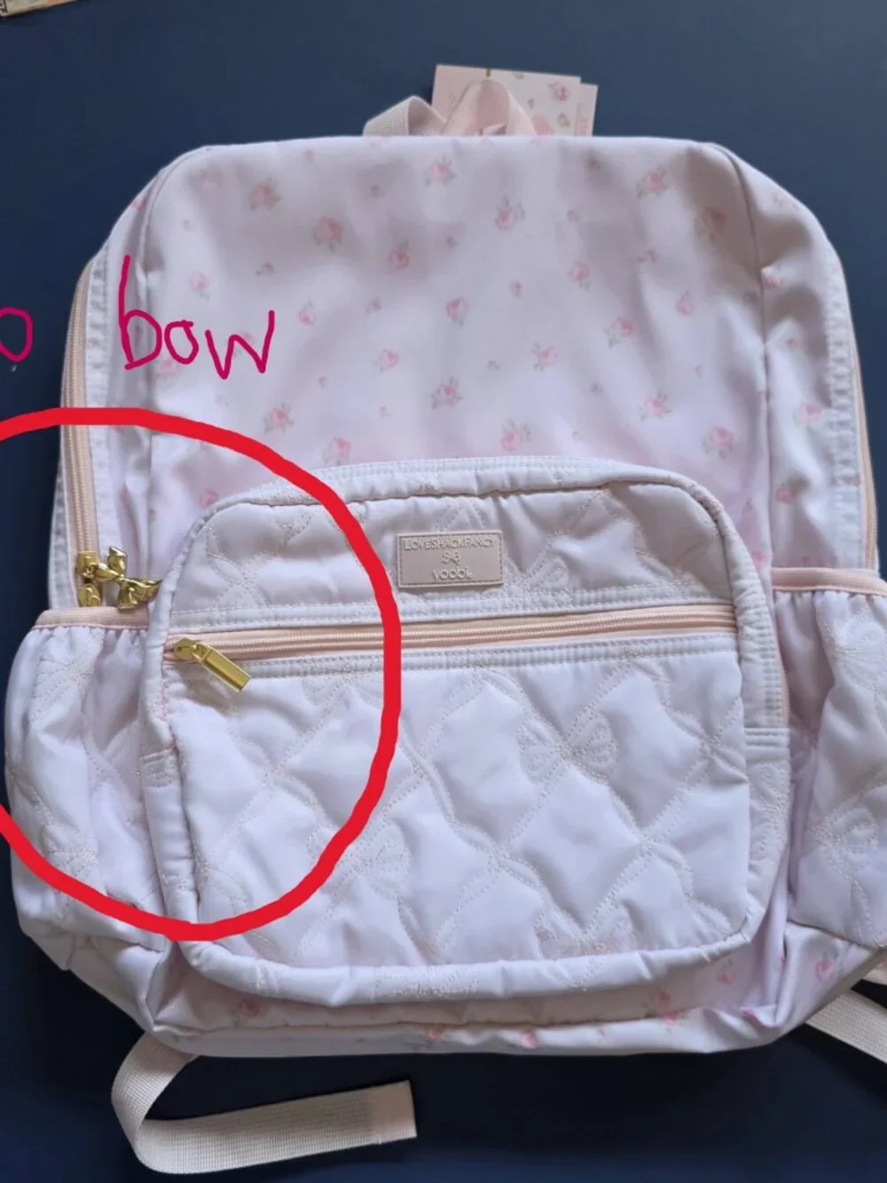 LoveShackFancy Target Yoobi backpack lunch bag bow notebook tech organizer pink